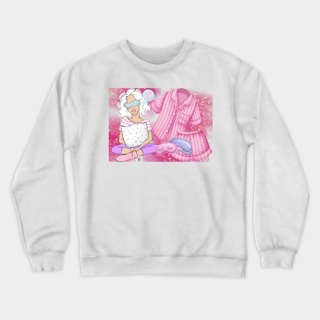 Good Night, girl Crewneck Sweatshirt by Viper Unconvetional Concept